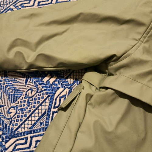 Parka jacket kids mint 18 months new with hood waterproof and fur lining