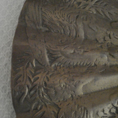 Vintage bronze hanging fan used