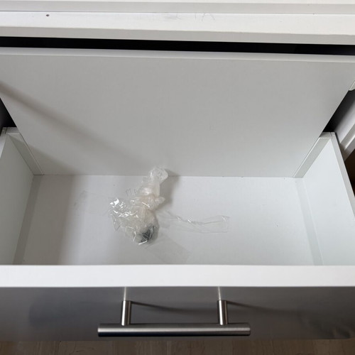 Kitchen counter with storage, like new, 2 deep drawers and large cabinet