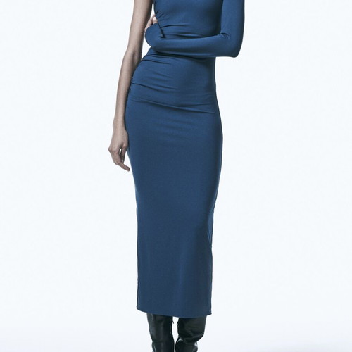 Zara fitted dress new blue-turquoise size S
