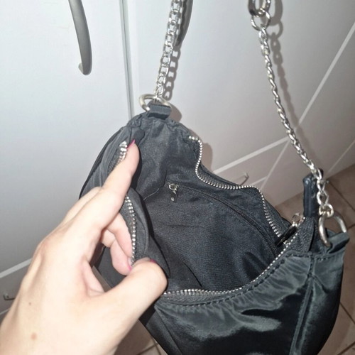 Stradivarius black crossbody shoulder bag like new