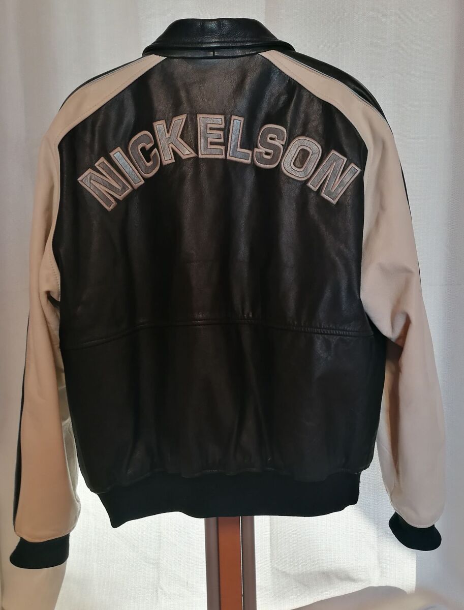Vintage leather bomber jacket Nickelson… - € 110,00 - Vendora.cy