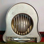 Metal egg slicer used