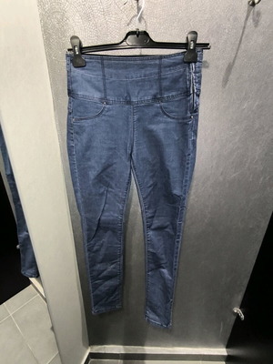 Stradivarius skinny high waist jeans like new, blue, size S