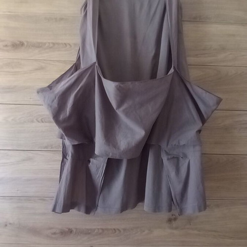 Helmi cotton dress with original design, XL, brown/khaki