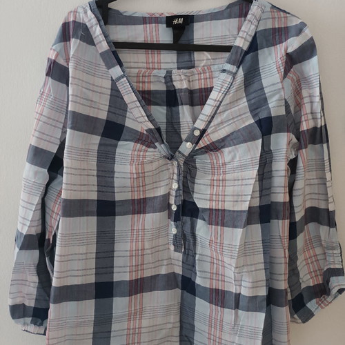 Checked shirt lightly used, airy, size L