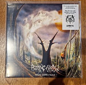Rotting Christ - Non Serviam LP, Clear & White Marbled Vinyl