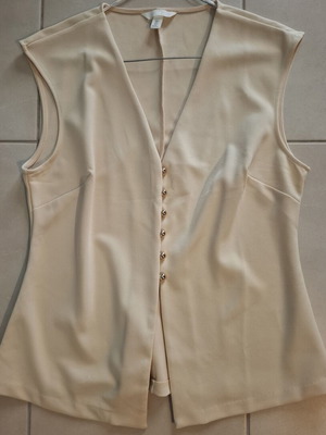 H&M sleeveless top like new, yellow, size L