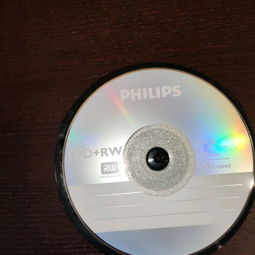 Philips DVD+RW 4.7Gb new, pack of 10 discs