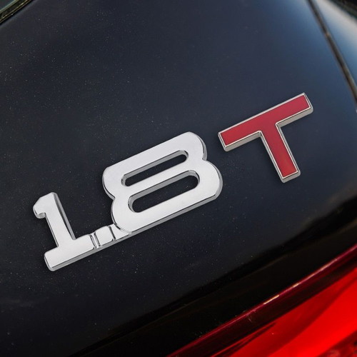 Metal 1.8T Car Badge like new with Red Letter
