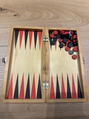 Backgammon travel edition wooden set