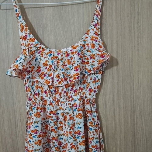 Mini dress with colorful flowers like new, size S
