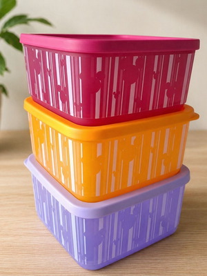 Disney food storage containers set 650ml each, new