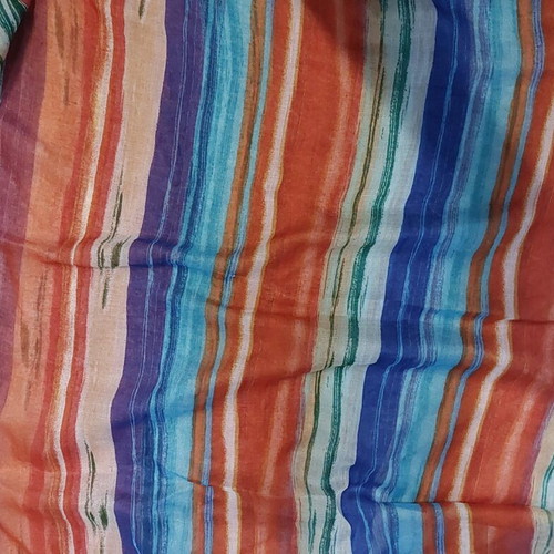 Striped pashmina 200x73cm new, multicolored, thin with vivid colors