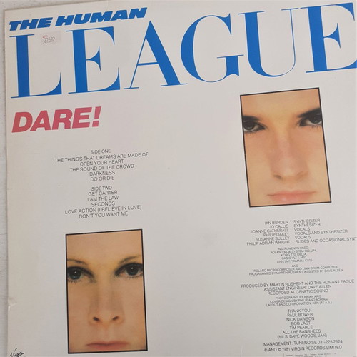 Dare vinyl The Human League used, pop