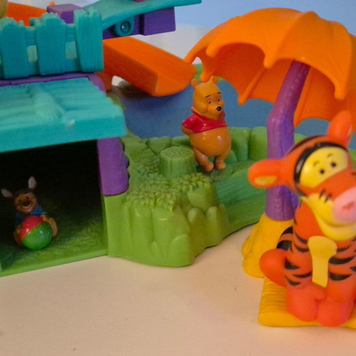 Vintage Winnie the Pooh Mattel 100 Acre Wood playset bundle