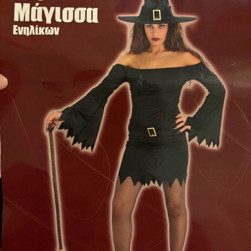 Sexy Witch Costume like new with skull necklace gift