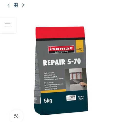 Package of used and new repair and building materials