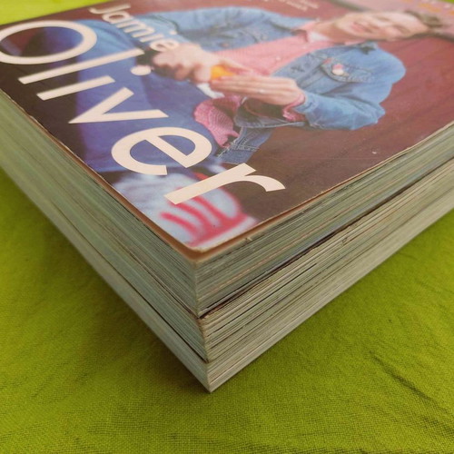 Jamie Oliver cook books used, set of 3 volumes