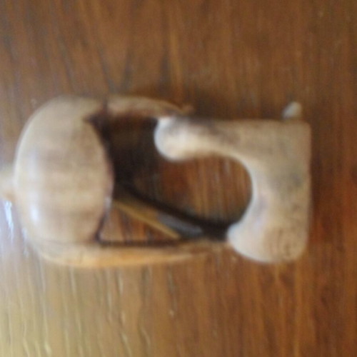 Wooden decorative carved figure used, African origin