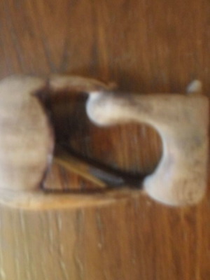 Wooden decorative carved figure used, African origin