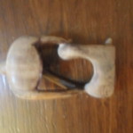 Wooden decorative carved figure used, African origin