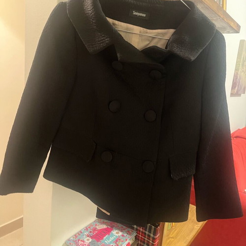 Jacket like new, short black, size S
