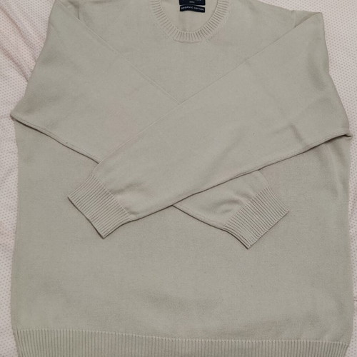 Πουλόβερ M&S Blue Harbour No. XL σαν καινούργιο, κρεμ οργανικό βαμβάκι