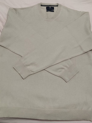 Πουλόβερ M&S Blue Harbour No. XL σαν καινούργιο, κρεμ οργανικό βαμβάκι