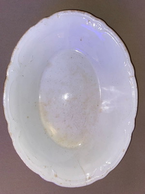 Keramikos deep old serving platter used