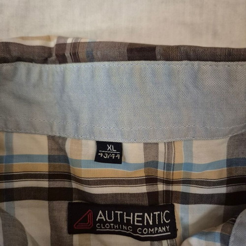 Authentic XL men's shirt like new, beige and brown