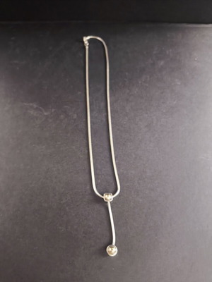 Silver gold 750/925 necklace