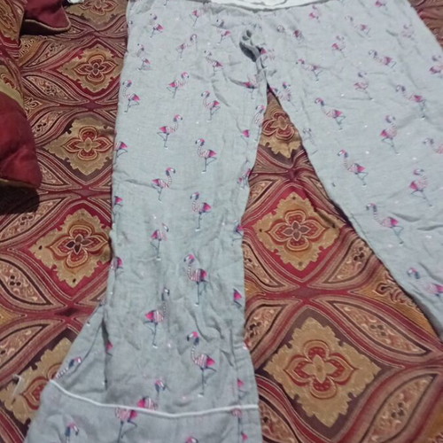 Love pajama set new, gray with pink details, size M