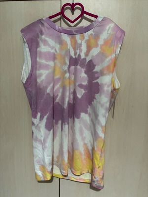 Tie-Dye Sleeveless Top Italia Moda new, multicolor
