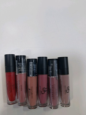 Υγρά κραγιόν Golden Rose Long Stay matt 6 τεμάχια + 2 δώρο καινούργια