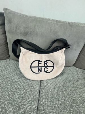 FRNC medium size bag like new, beige with fur and leather