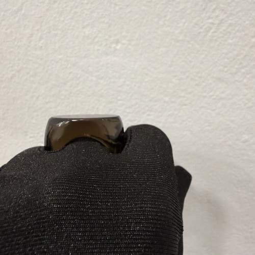 Smoky Quartz ring new, carved from a single stone
