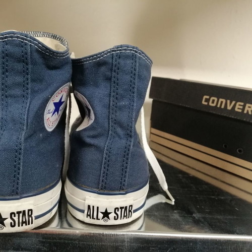 Converse All Star Chuck Taylor Hi Top used, size 42.5, blue