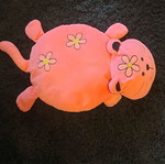 Plush pink cat used
