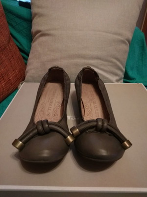 Pedro Miralles gray ballerinas used, size 36