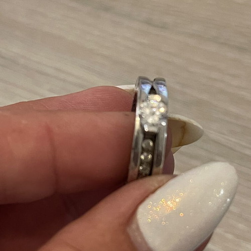 Silver 925 rotating ring used, size 54