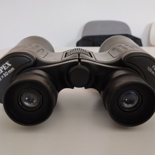 Alpex 10x50 binoculars with case and lens caps