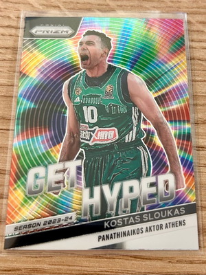 Κάρτα Κώστας Σλούκας Παναθηναϊκός Get Hyped Euroleague 2023-24 Μεταχειρισμένη