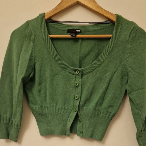 Bolero blouse green size XS like new H&M