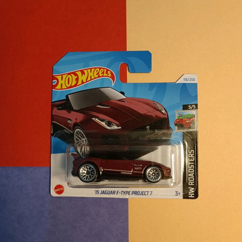 Hot Wheels Jaguar F-Type Project 7 2015 Burgundy New
