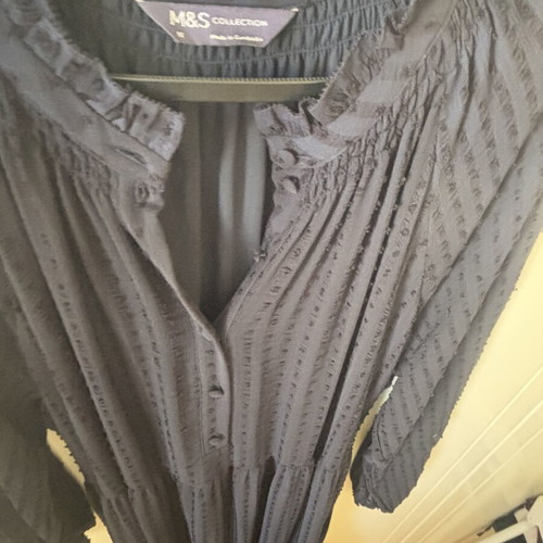 Marks & Spencer long blue dress size 12 like new