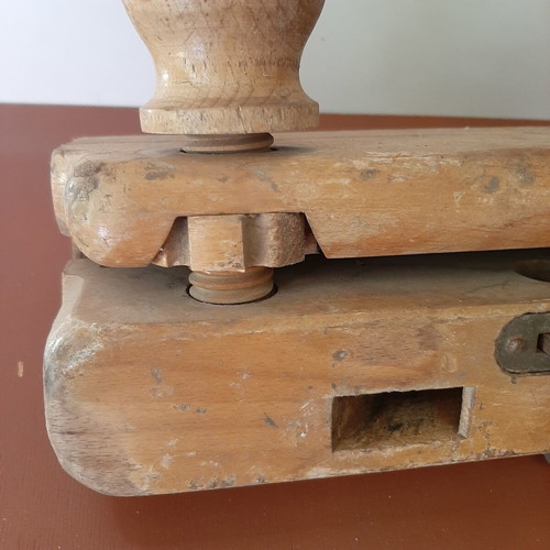 Wooden plow plane 19th century with adjustable screws
