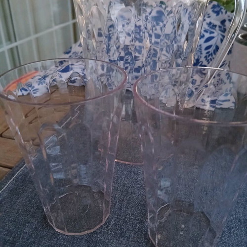 Tupperware jug 2L and 4 glasses 475ml new set