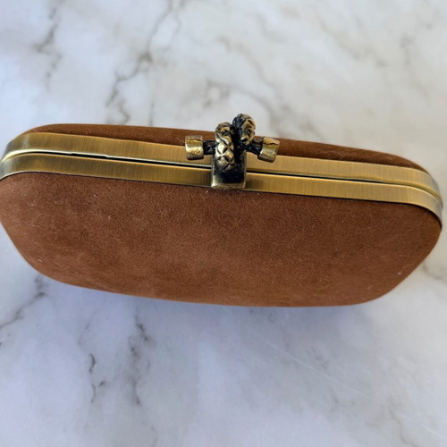 Women's brown handbag like new, size 17x10 cm