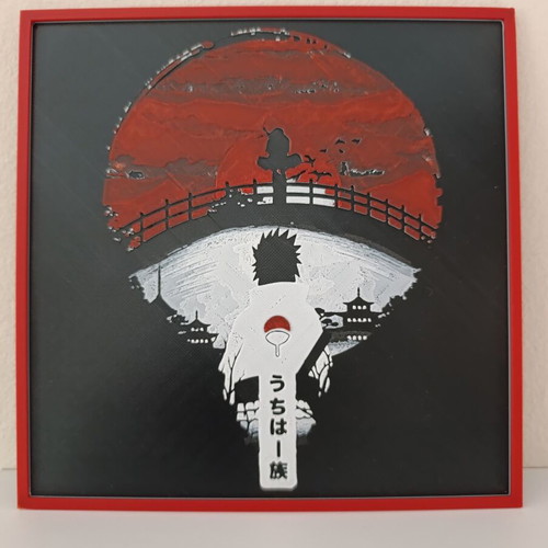 Uchiha Clan 3D Printed Wall Art New Naruto Sasuke Itachi